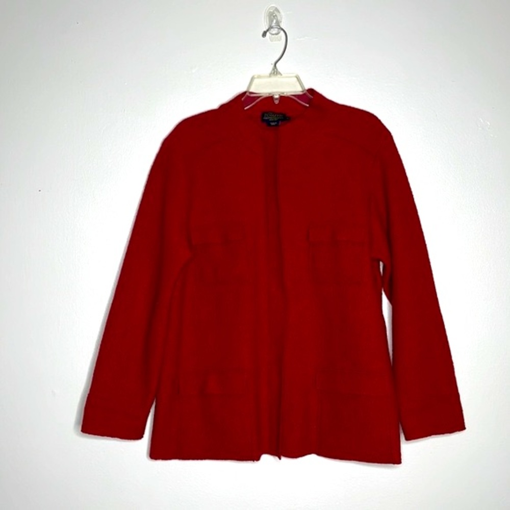 Pendleton 100% Merino Wool Buttonless Zip Up Shacket w/‎ Front Pockets Sz XL